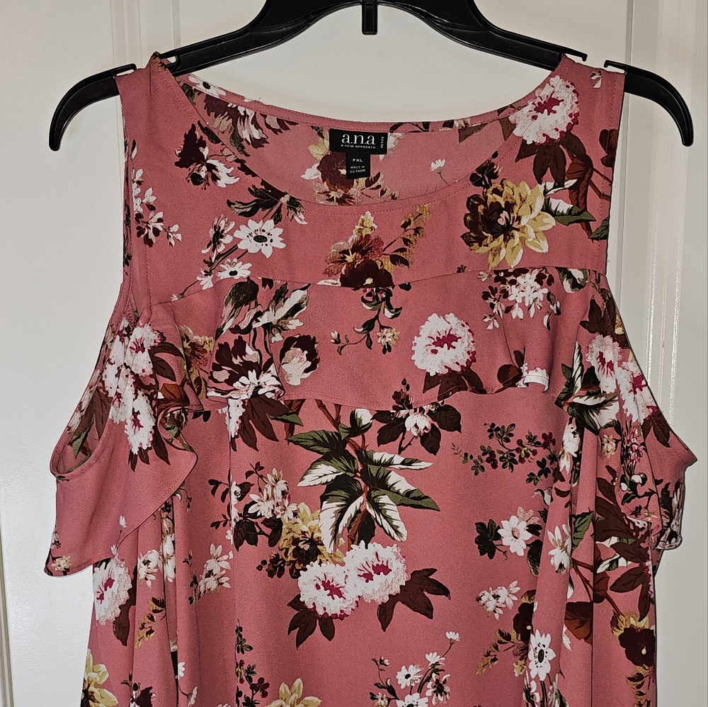 Floral Open Shoulder Top